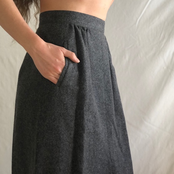 100% wool vintage high waist Skirt - Picture 7 of 10